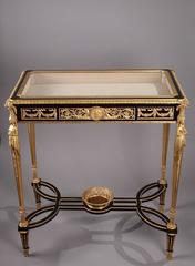 19th Century Display Case in Louis XVI Style and Adam Weisweiler Taste
