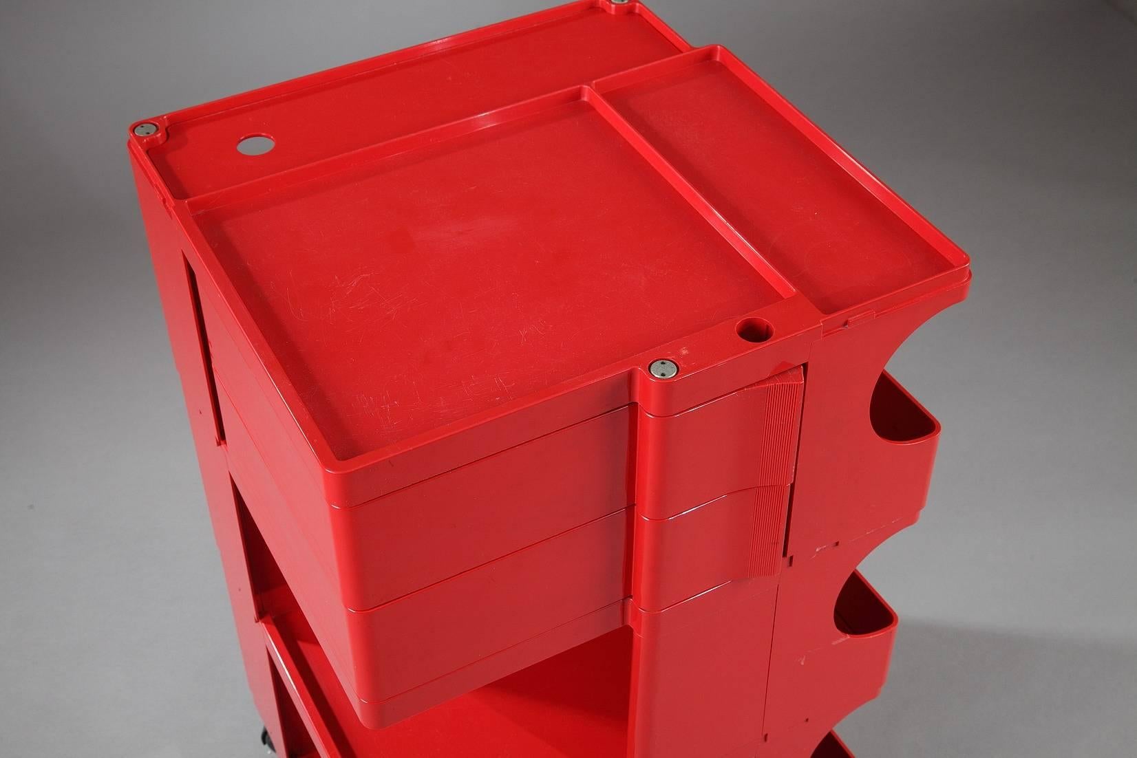 Plastic Boby Trolley Storage Units by Joe Colombo for Bieffeplast, 1980