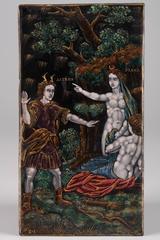 Four Samson Enamel Plates with Mythological Scenes in Renaissance Taste