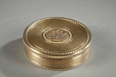 19th Century Boin-Taburet Silver Box with Its Leather Case