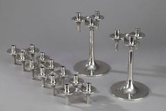 Pair of "Orion" Modular Candelabra by BMF