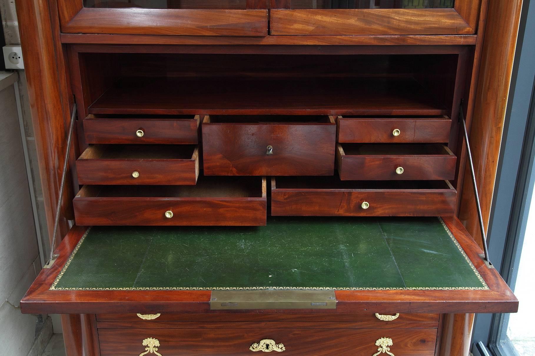 Early 19th Century Empire Mahogany Secretary Desk 4