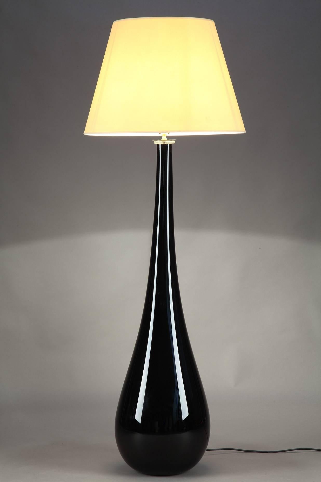 Large 1970s Colored Glass Italian Lamp In Good Condition In Paris, FR