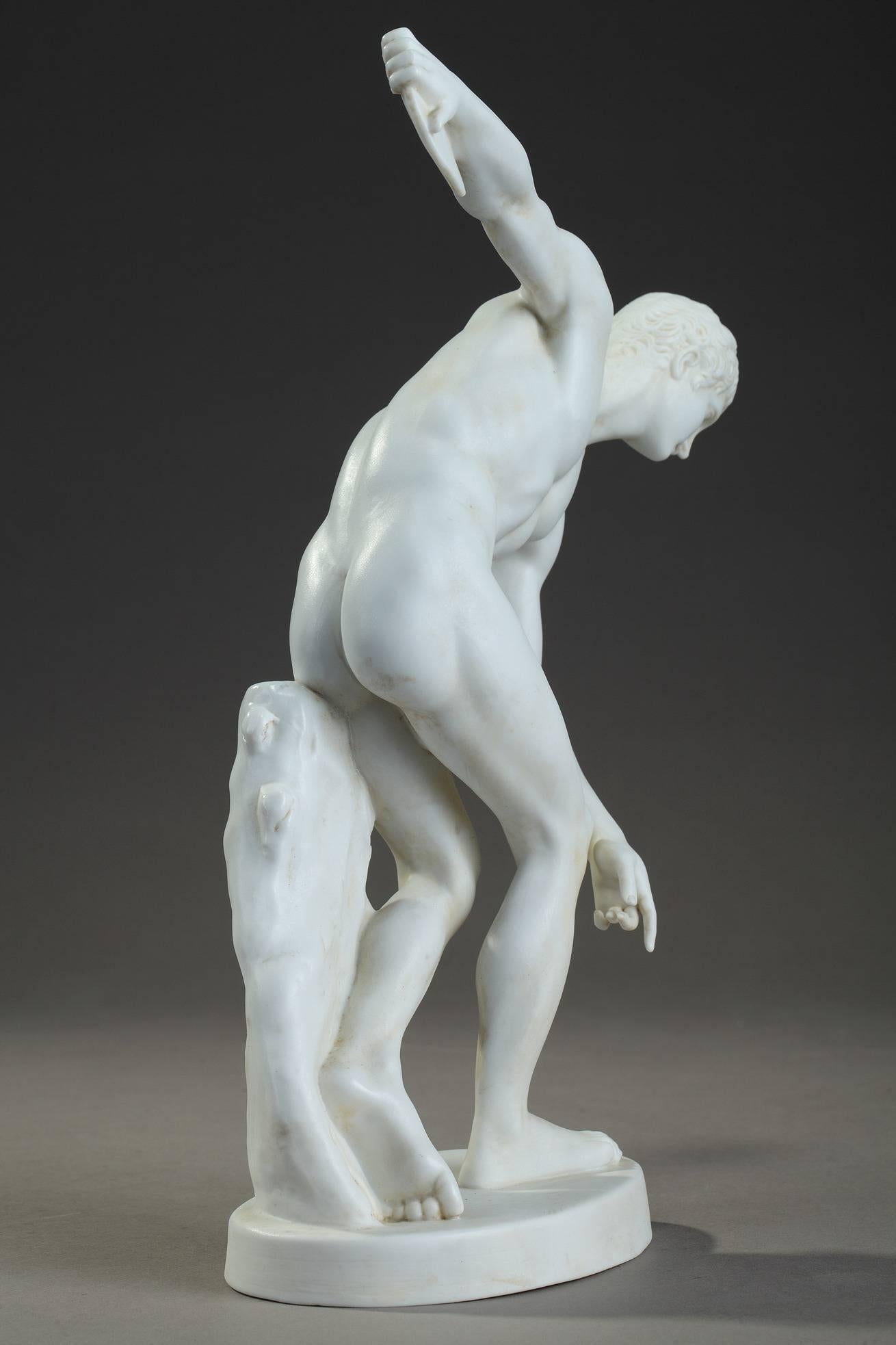 Late 19th Century Biscuit Discobolus After the Antique 1