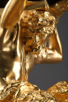 Late 19th Century Gilt and Patinated Bronze Nautilus Shell Cup