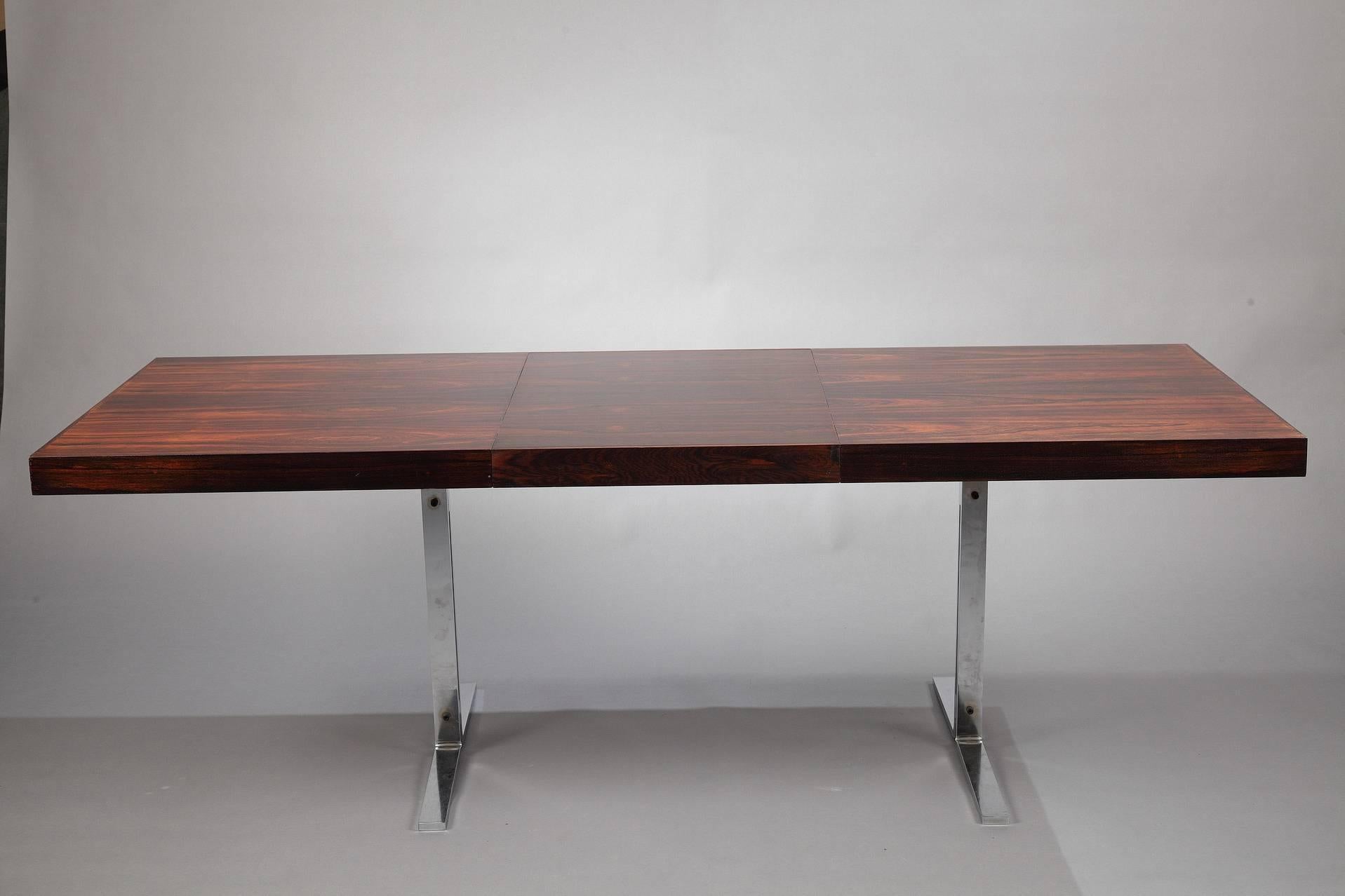 20th Century Dining Table and Six Chairs by Poul Norreklit Denmark 2