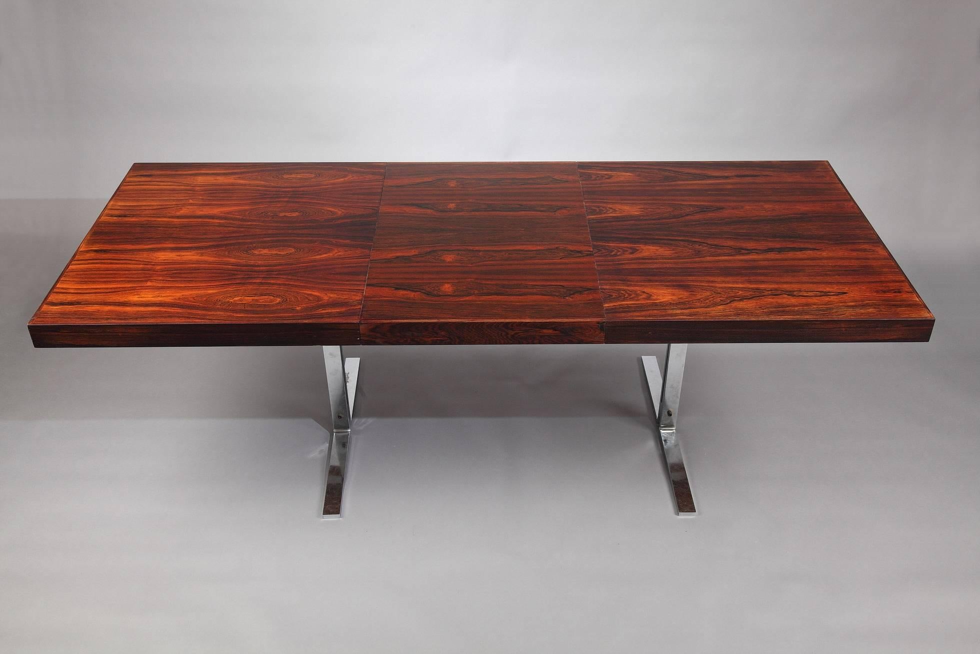 20th Century Dining Table and Six Chairs by Poul Norreklit Denmark 3