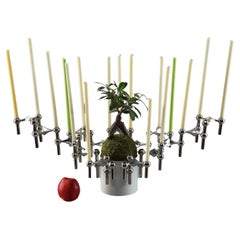 Set of 15 Piece Modular Candlestick and Jardinière by Nagel