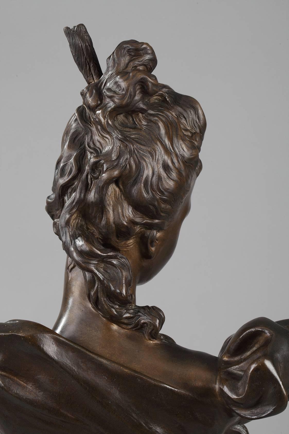 Female Bust Attributed to Georges Van der Straeten (1856-1928) In Good Condition In Paris, FR