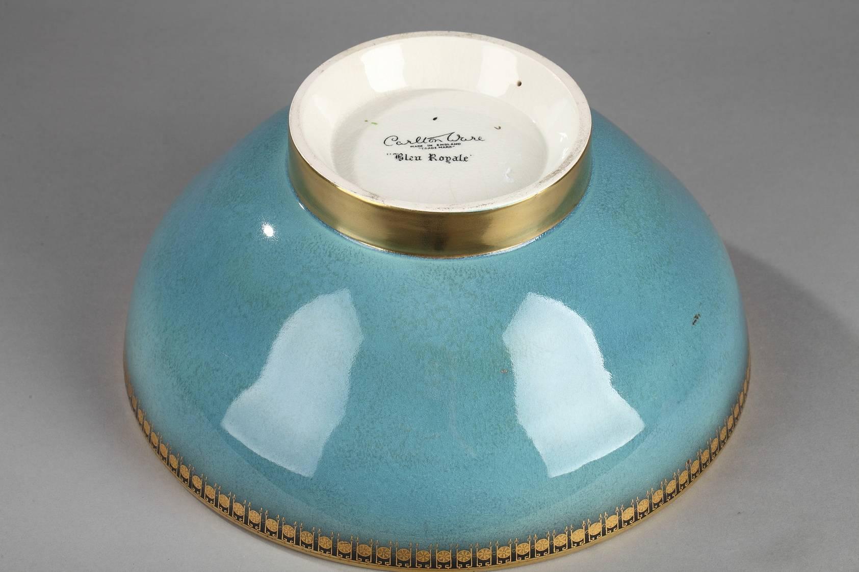 Carlton Ware Bleu Royale Bowl In Good Condition In Paris, FR