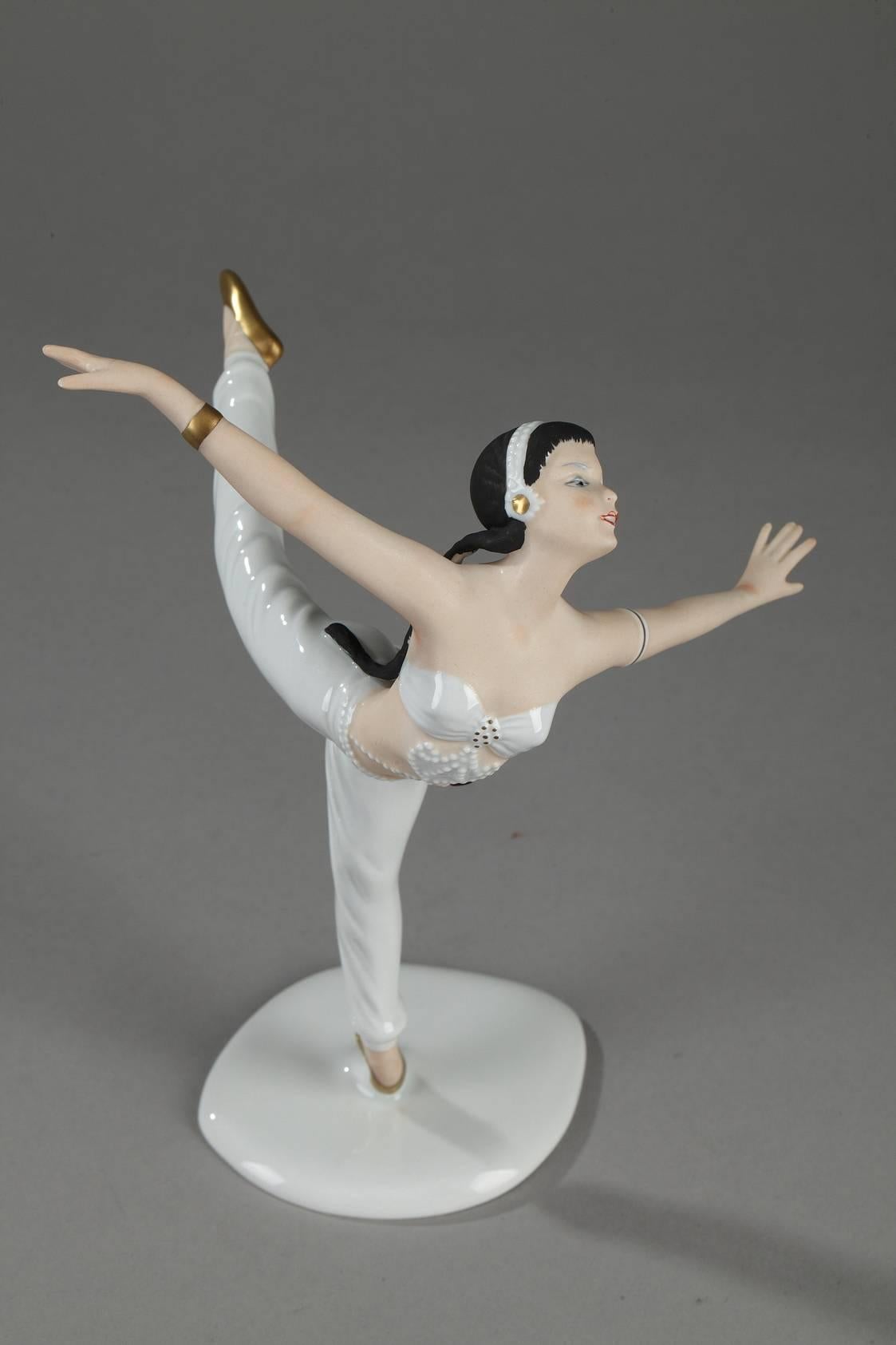 Mid-20th Century Pair of Dancers in Wallendorf Porcelain