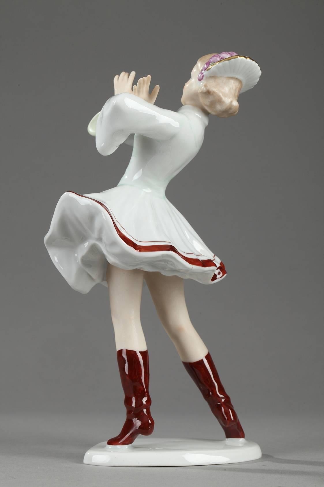 Mid-20th Century Pair of Dancers in Wallendorf Porcelain