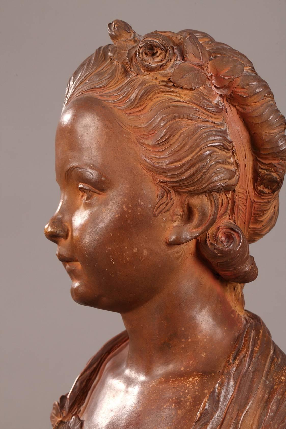 Bust of a Woman in Terracotta 4
