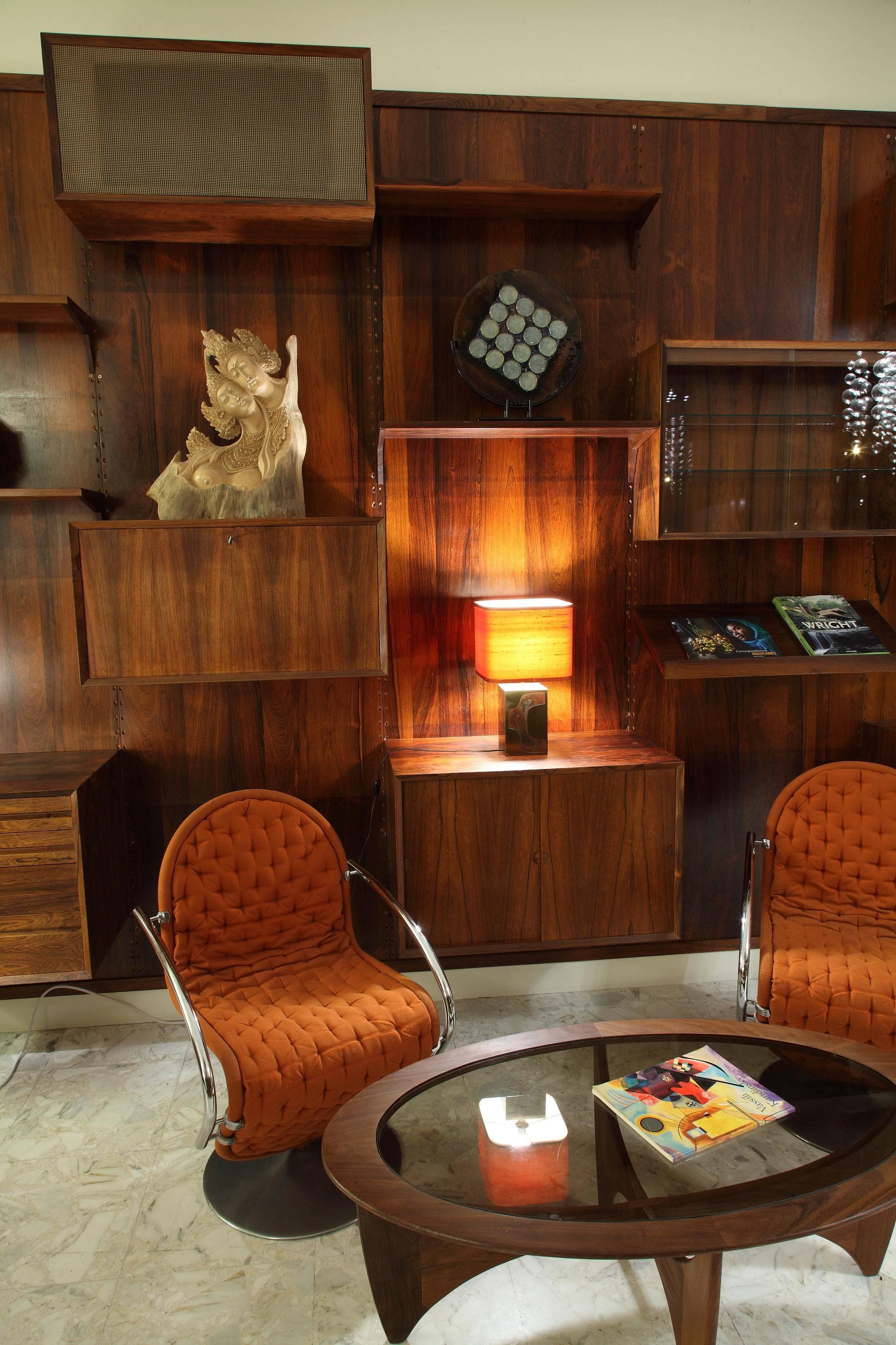 Danish Poul Cadovius Wall Units System in Brazilian Rosewood 2