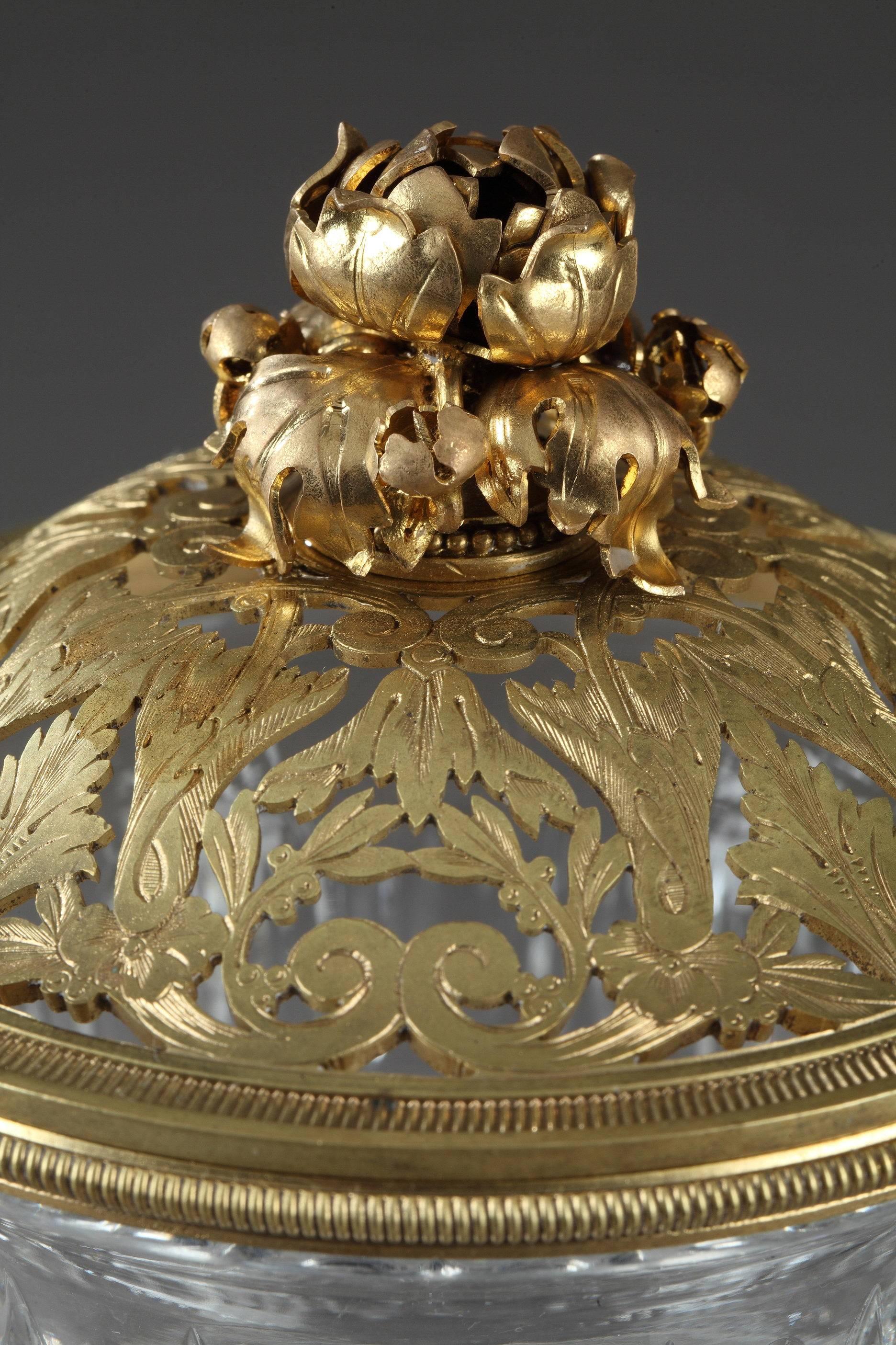 19th Century Baccarat Crystal and Gilt Bronze Vase 1