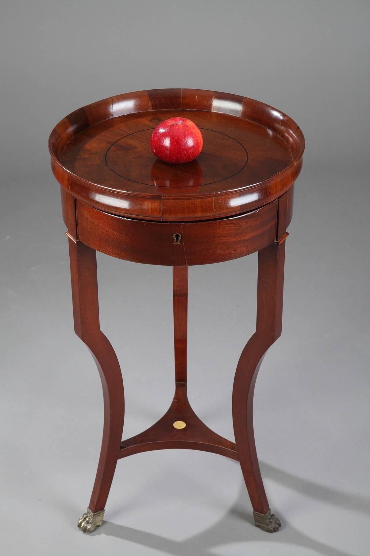 Early 19th Century Restauration Mahogany Work Table-Jewelry Box 4