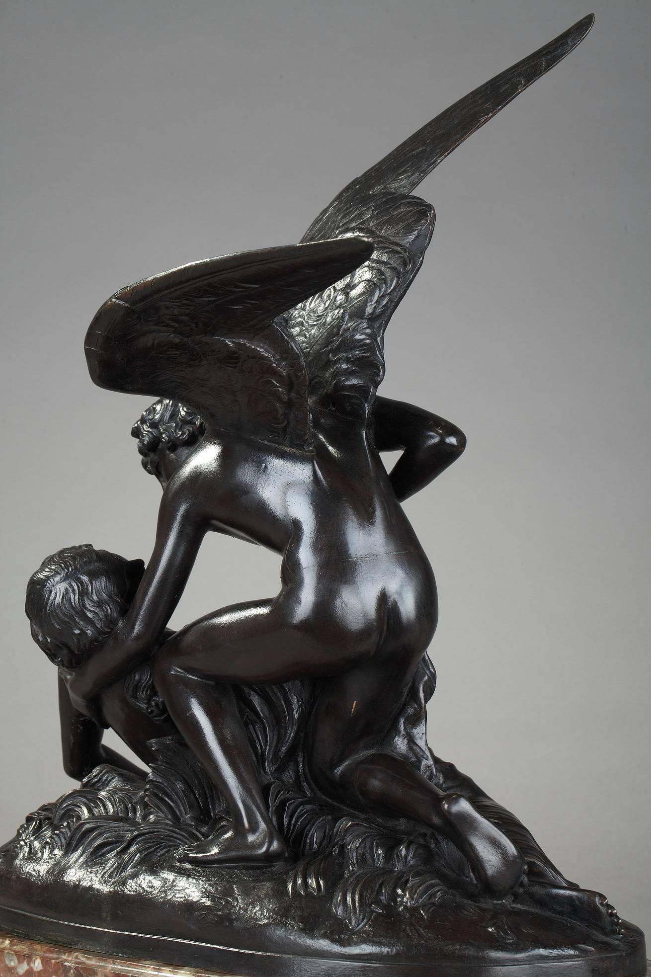 Bronze Group after Antonio Canova, Psyche Revived by Cupid's Kiss 1