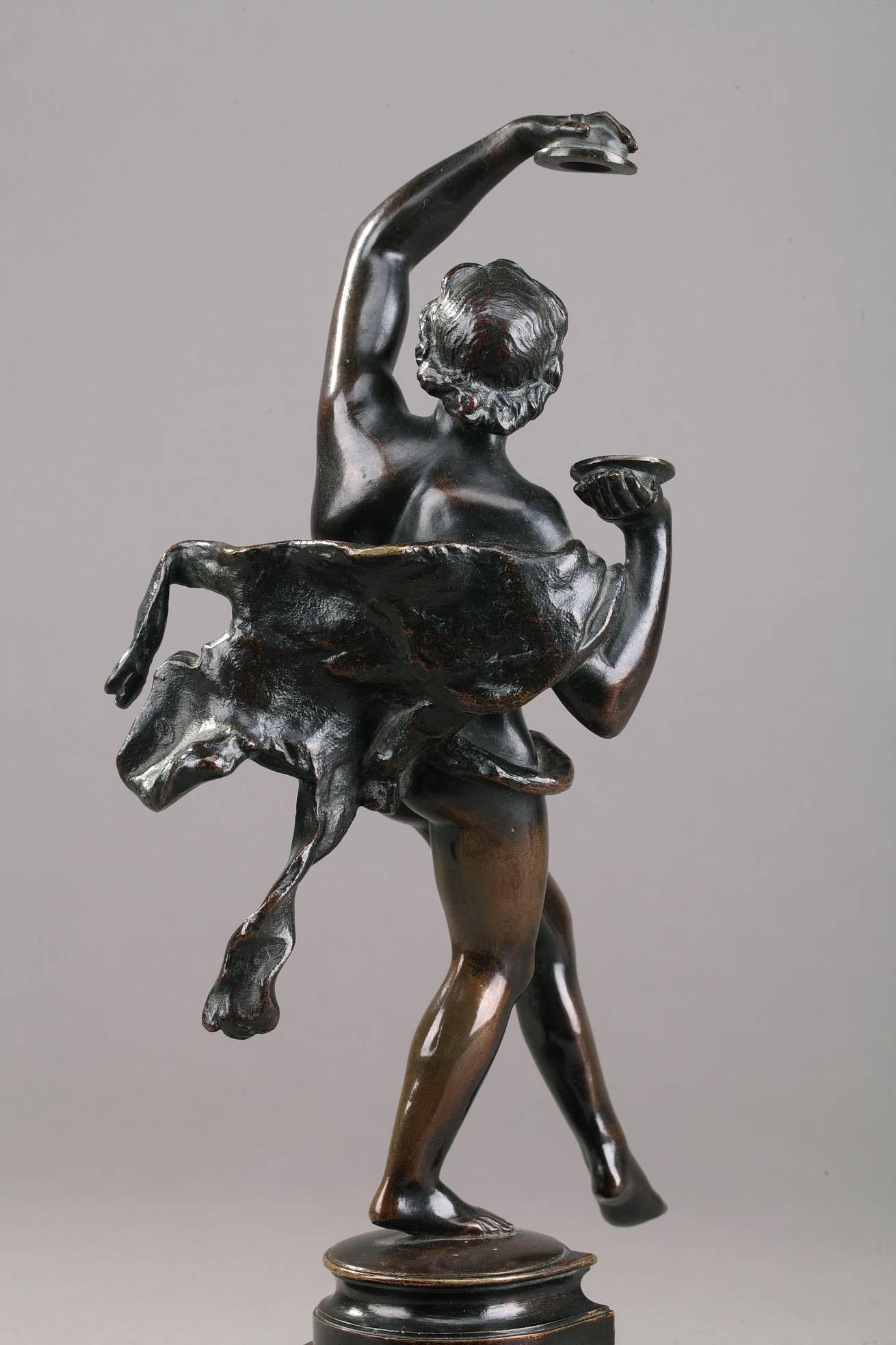 Bronze Group Dancers after Bacchus by Auguste-Maximilien Delafontaine In Good Condition In Paris, FR