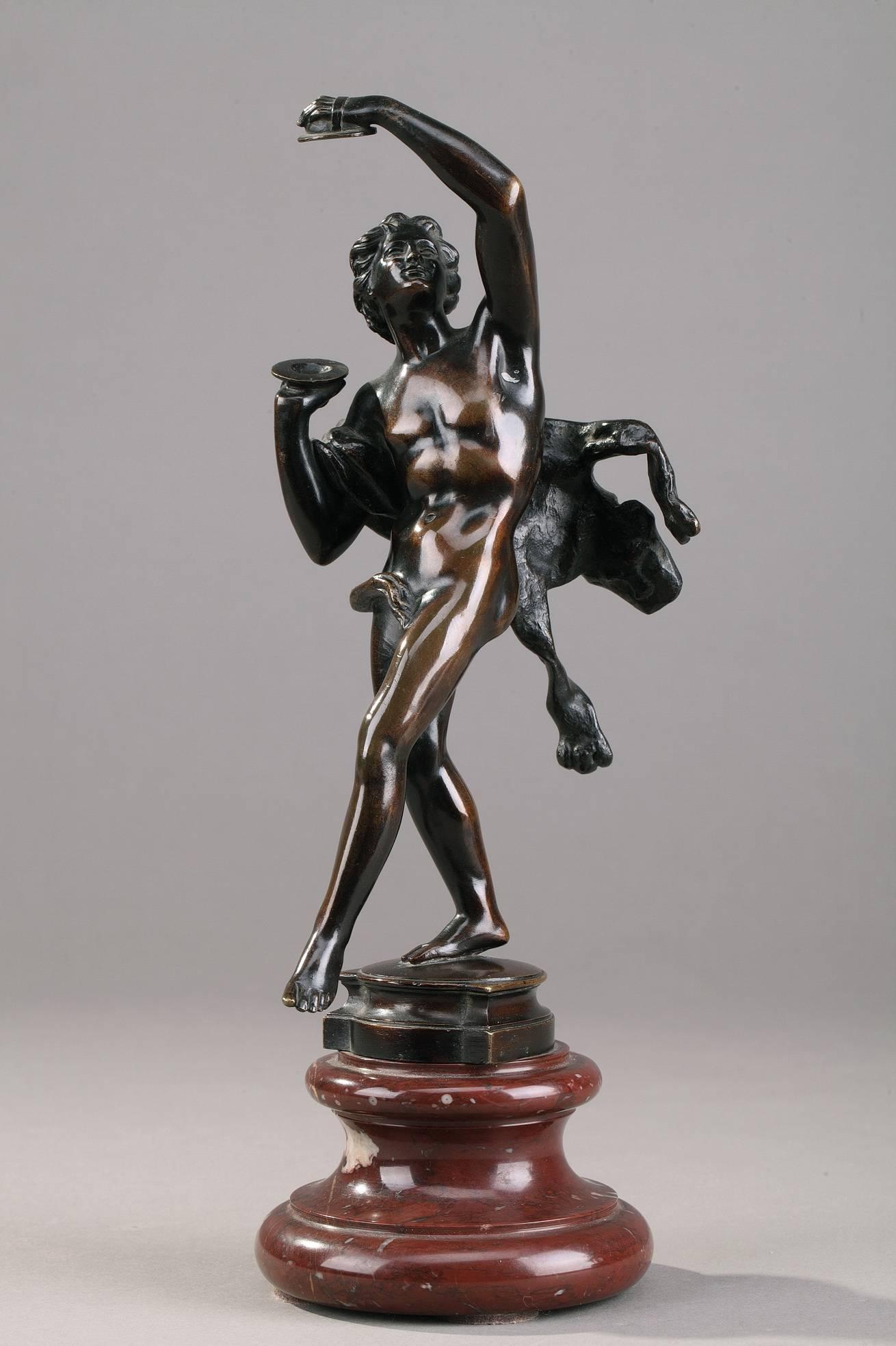 French Bronze Group Dancers after Bacchus by Auguste-Maximilien Delafontaine