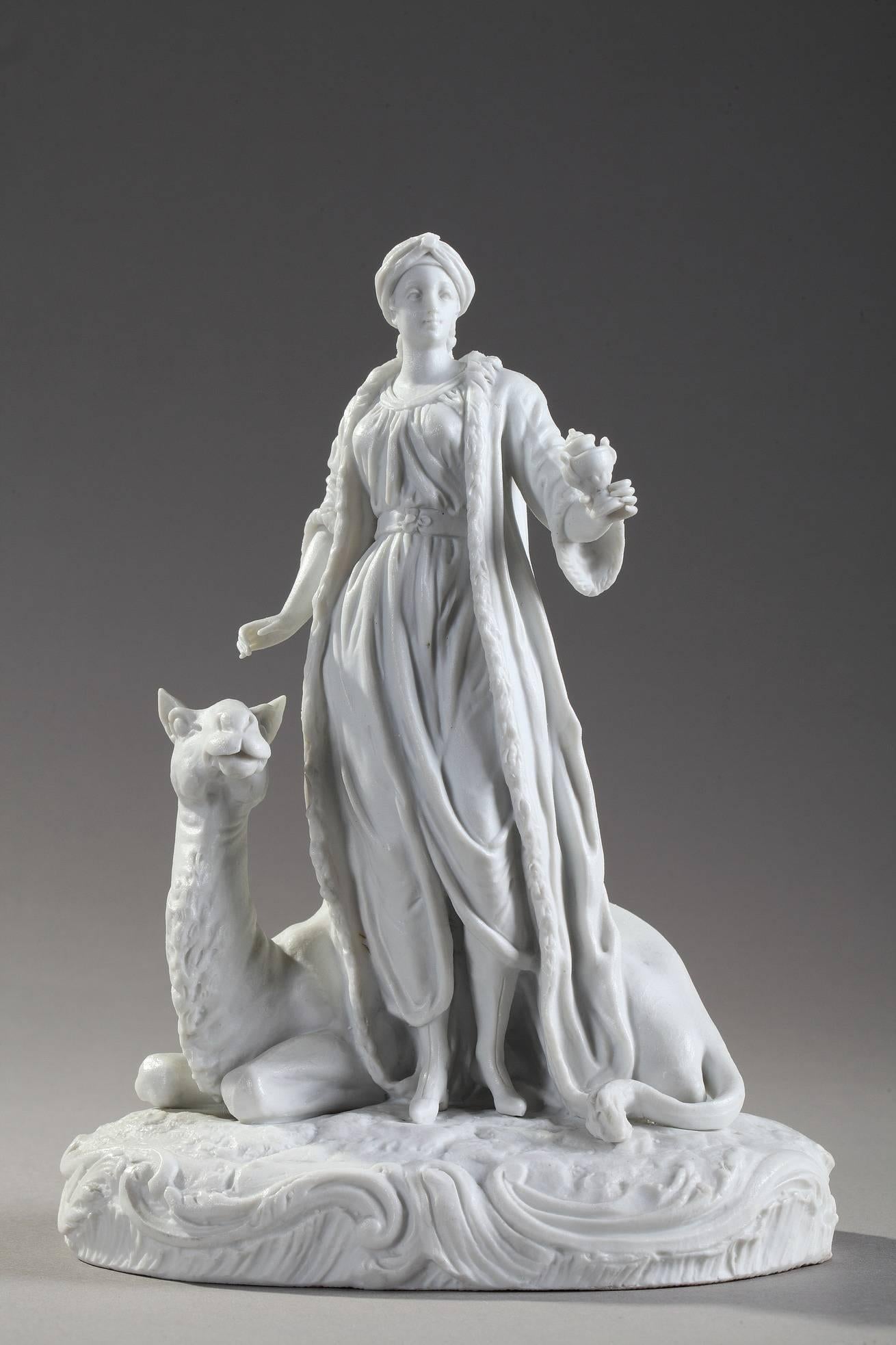 19th Century Bisque Sculptures of the Four Continents 2