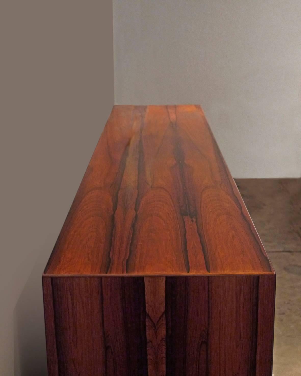 Rare Custom Frederick Kayser Brazilian Rosewood Sideboard, Norway, 1960s In Excellent Condition In San Miguel De Allende, Guanajuato