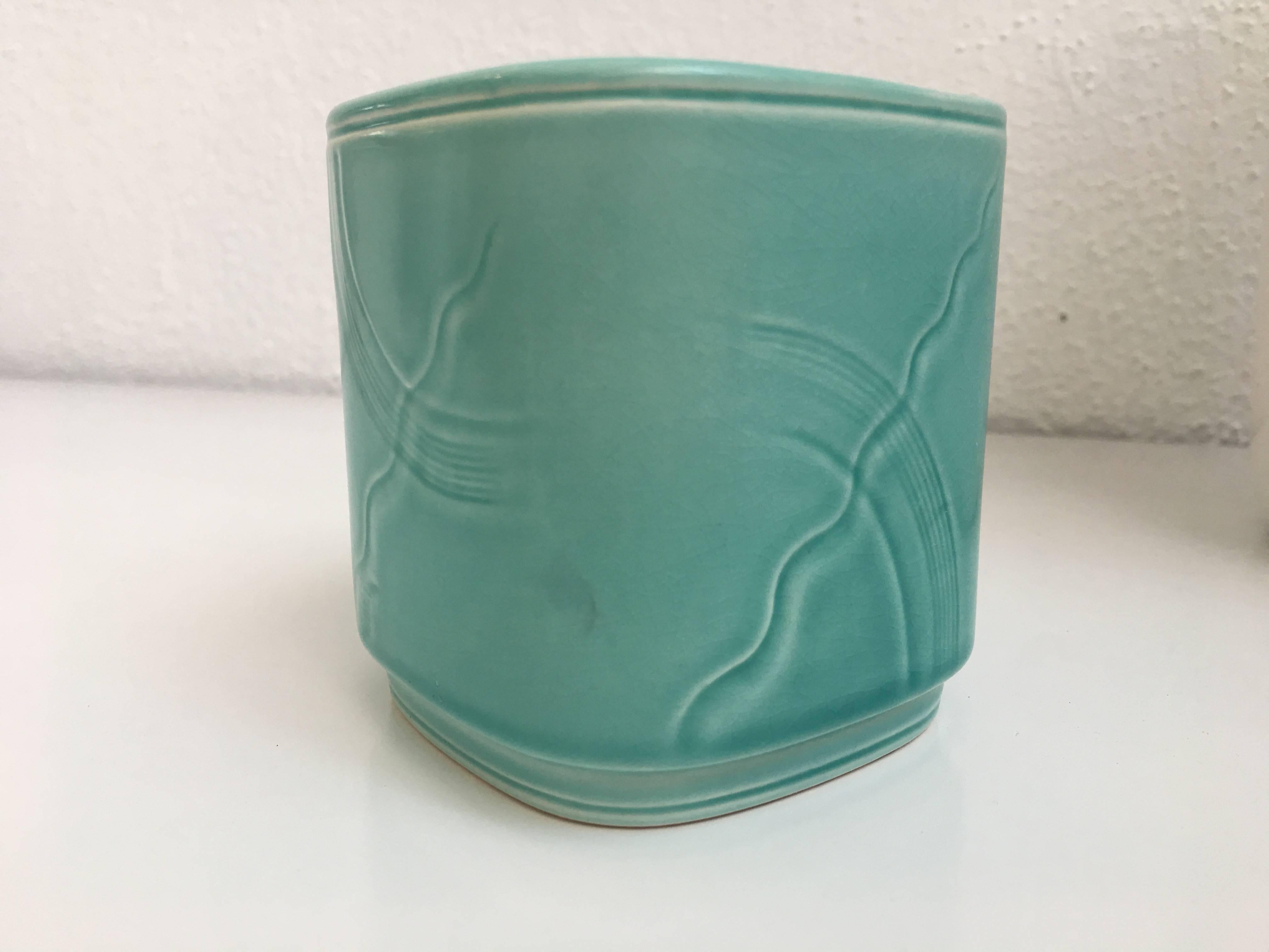 Danish Nils Thorsson for Aluminia, Solbjerg Vessel with Fish Motif For Sale