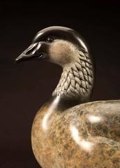 Original Contemporary Bronze of a Goose