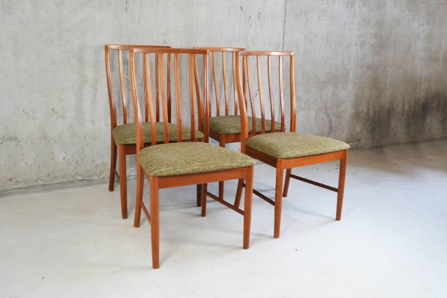 Mid-Century Modern 1970s Mid-Century G Plan Fresco high backed dining chairs