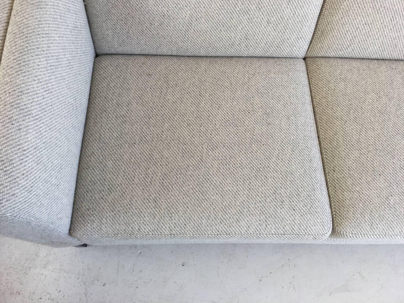 Late 20th Century 1970s Danish Mid-Century Sofa with Original Grey Woollen Upholstery