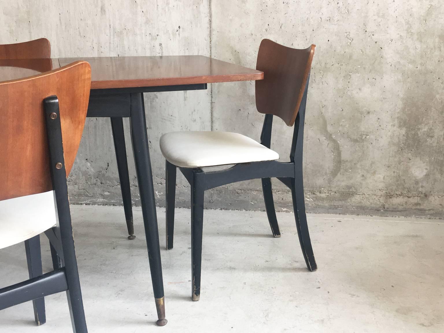 1960s dining table and chairs for sale