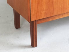 1960s Danish Modern Mid-Century Long Teak Contoured Sideboard
