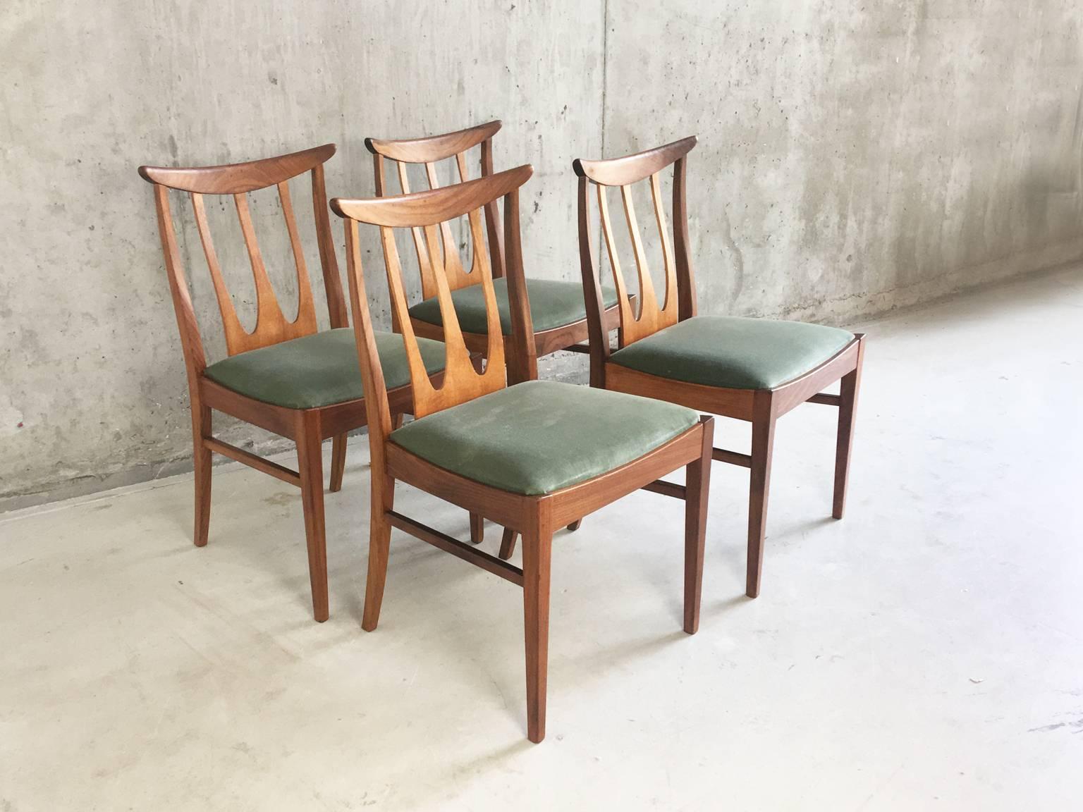 Great Britain (UK) G Plan Style Dining Chairs, Set of Six For Sale