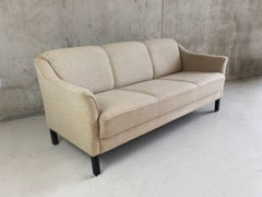 1960-1970s, Danish Mid-Century Three-Seat Sofa with Original Woollen Herringbone
