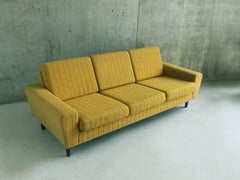 1960s-1970s Set of Two Danish Mid-Century Sofas with Original Yellow Upholstery