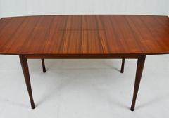 Swedish Style Extensible Table and Six Chairs, Italy, 1960s