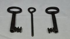 17th Century Iron Strong Box with original hardware