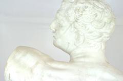 Gladiator Borghese Plaster Bust, Mid-20th Century