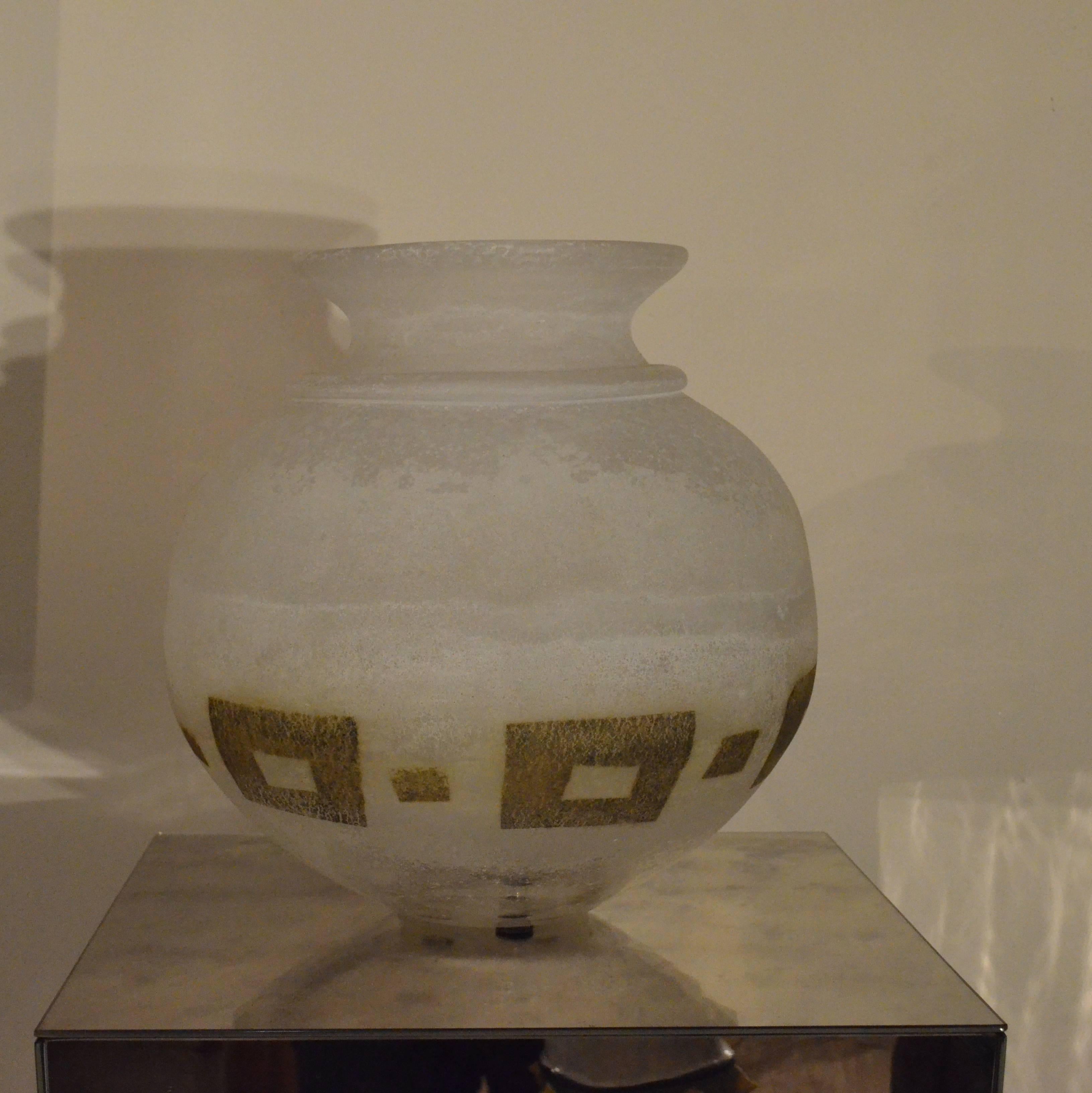 20th Century Vase Signed and Marked Seguso, Murano, Italy, 1960