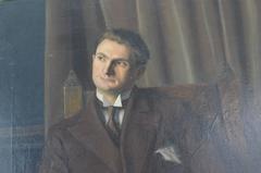 20th Century Man Portrait Signed and Dated 1930