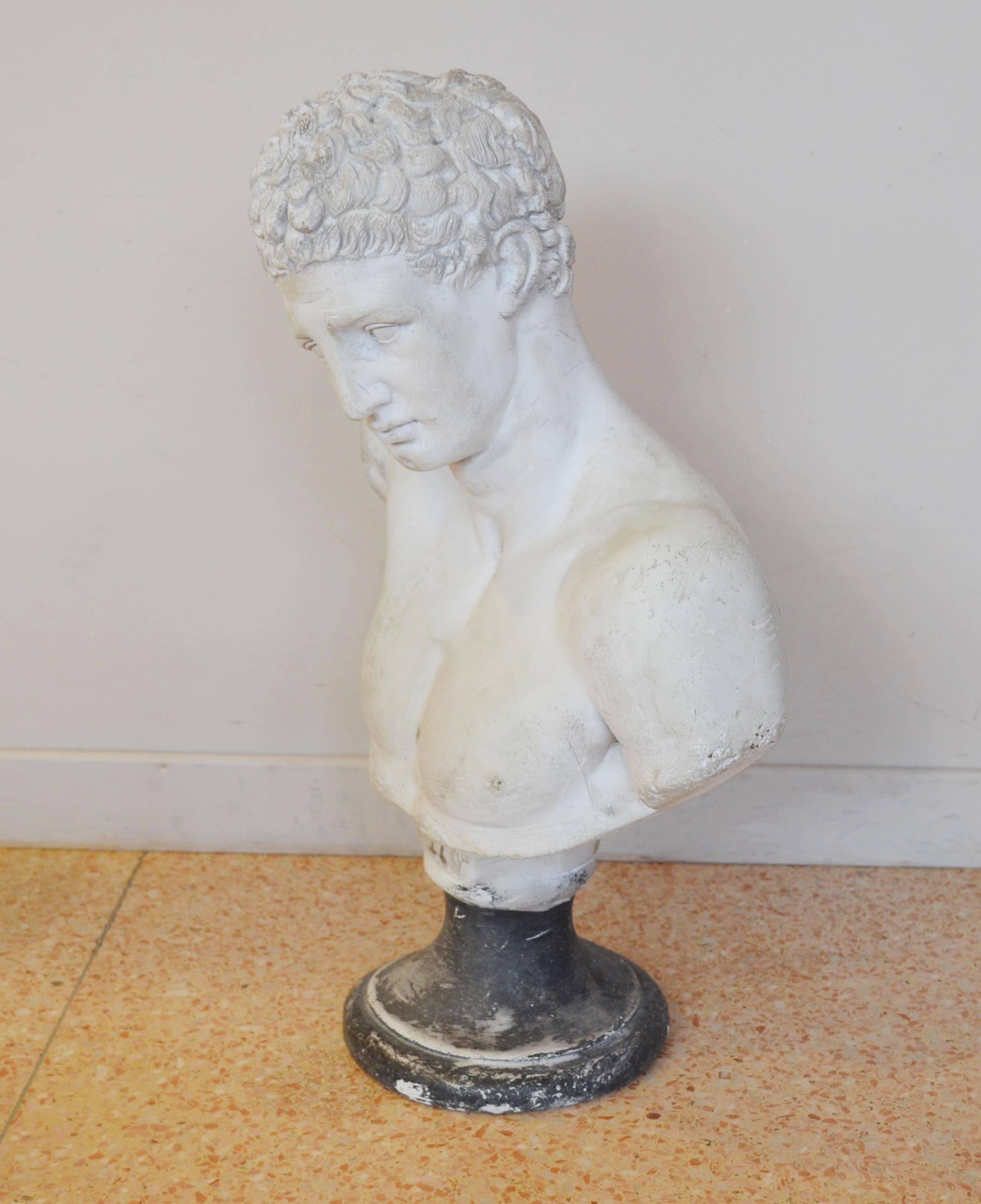 20th Century Plaster Bust Hermes 2