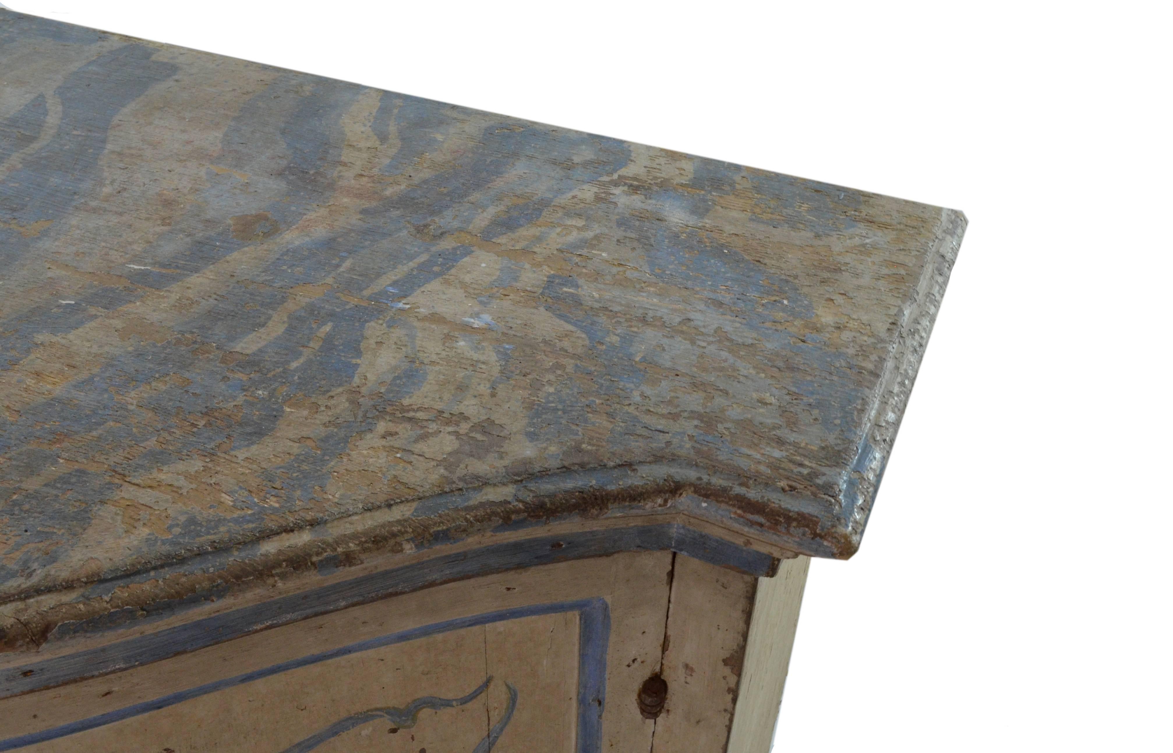 Walnut Italian Louis XV Sideboard, Original Lacquer