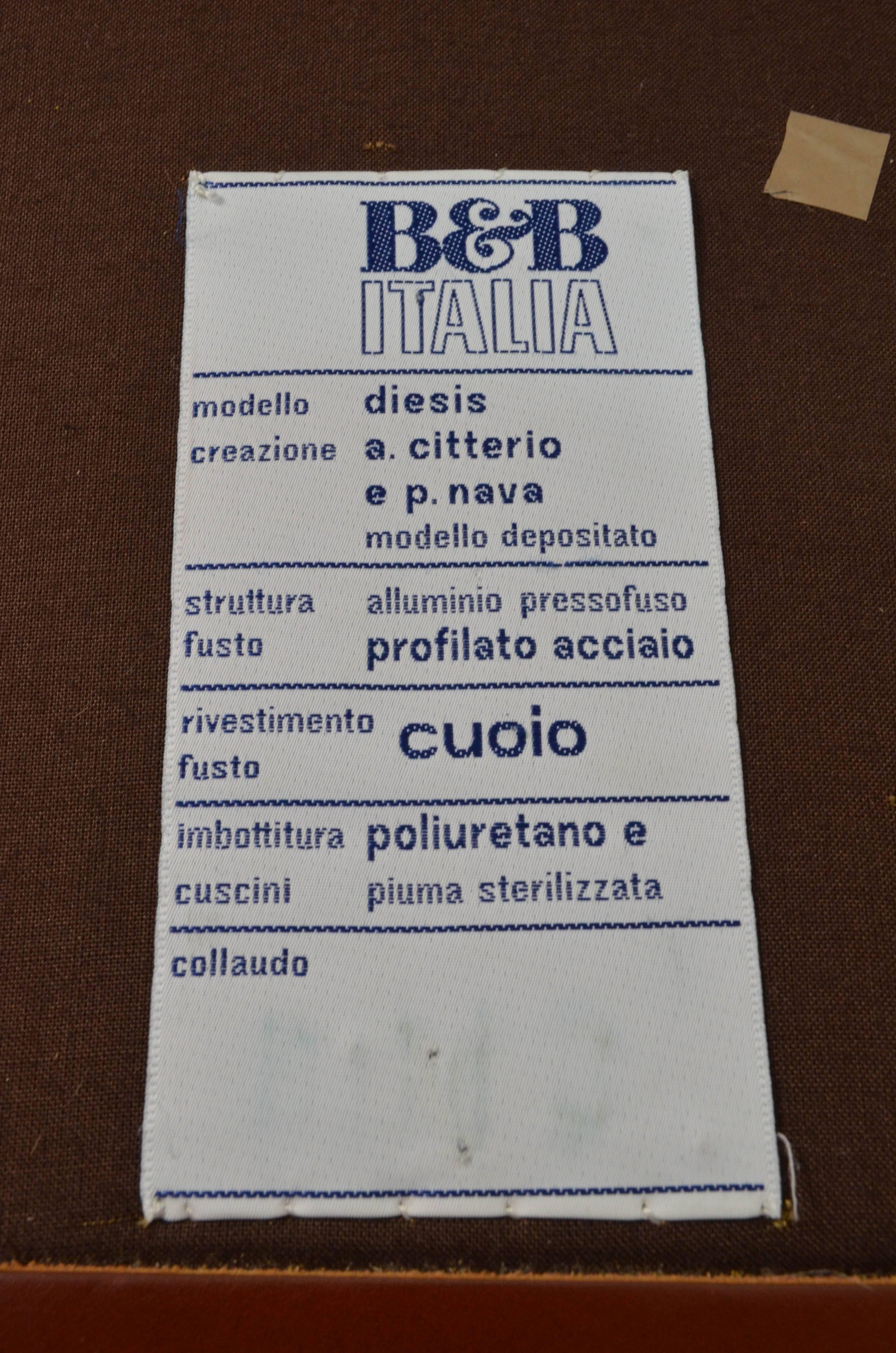 1970s Leather Italian Day Beds Citterio and Nava for B&B Italia 2
