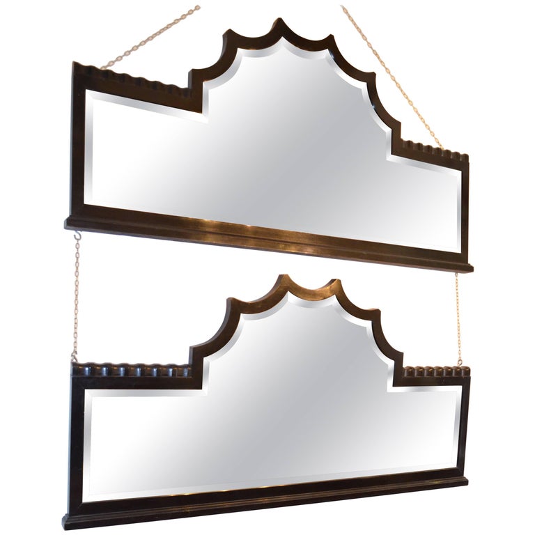 Art Deco Style L’Oeuf Mirror with HandCracked Eggshell and Lacquer