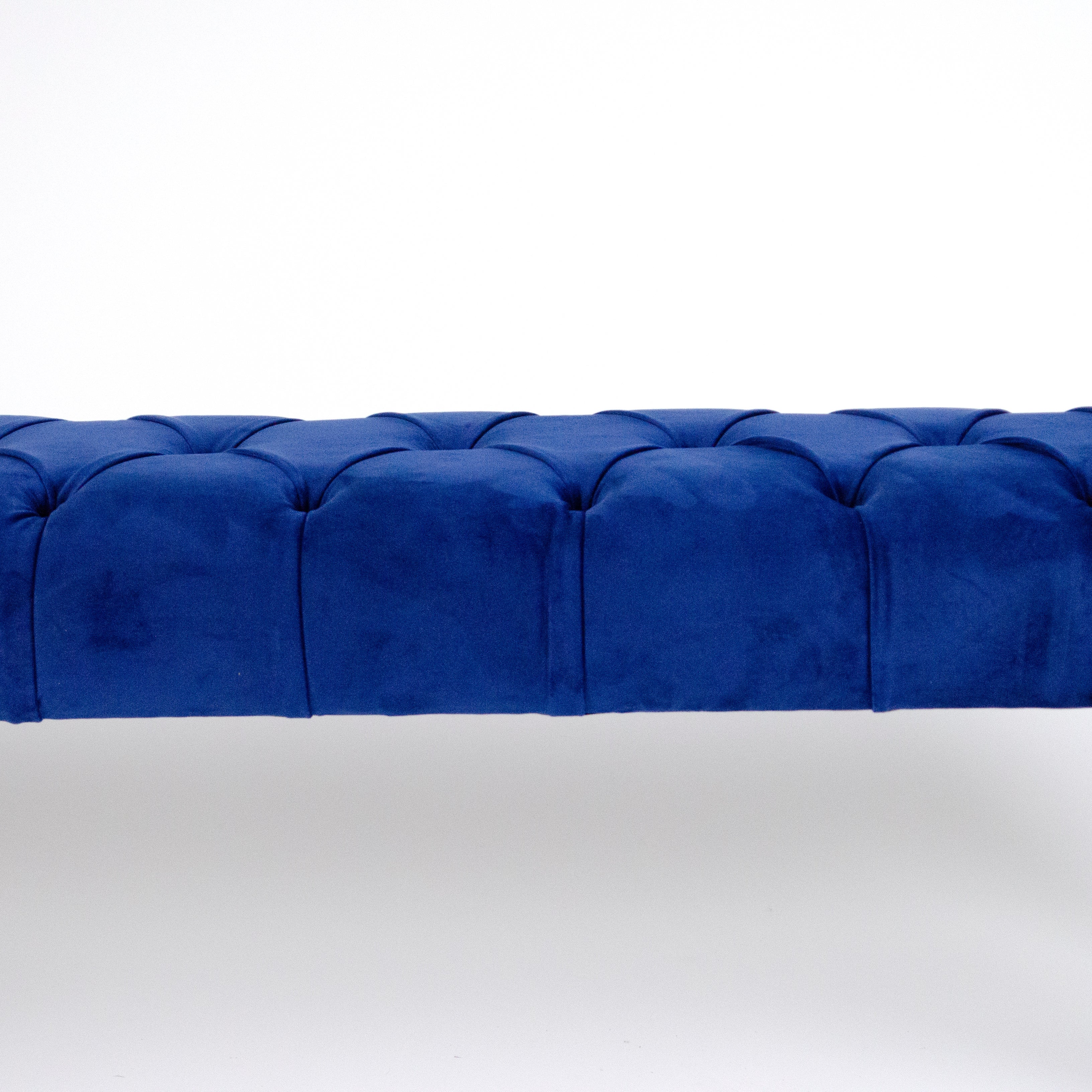 Blue Velvet And Black Ebonized Wood Bench Italy 1950s At 1stdibs