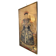 Late 19th Century Set of Two Chinese Panels on Paper