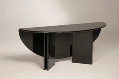 1975 Cassina Antella Console Table, black lacquer, designed by Kazuhide Takahama