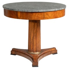 Table from the Lombard Empire period, made of walnut and marble