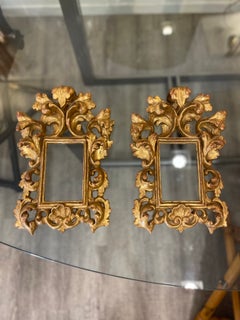 Carved gold-leaf frames in the mid-18th-century Baroque style