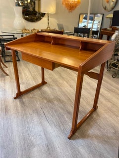 Teak writing desk from the mid-1950s, Swedish style