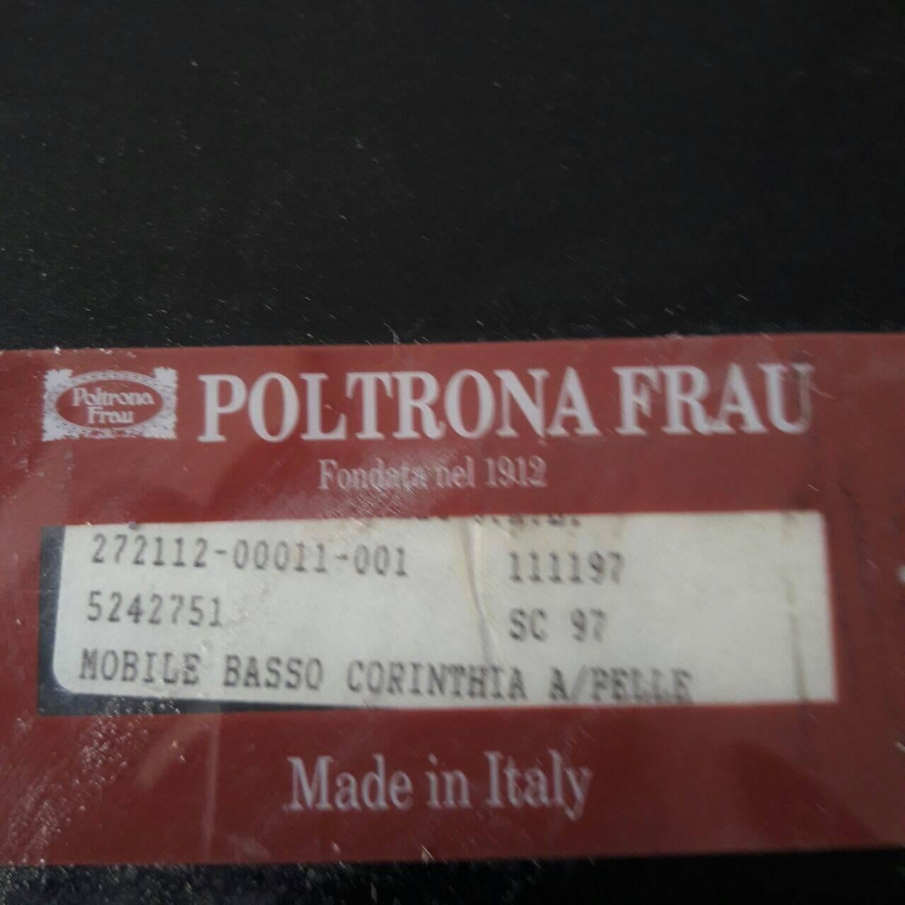 1990s Italian Leather Cabinet by Poltrona Frau 3